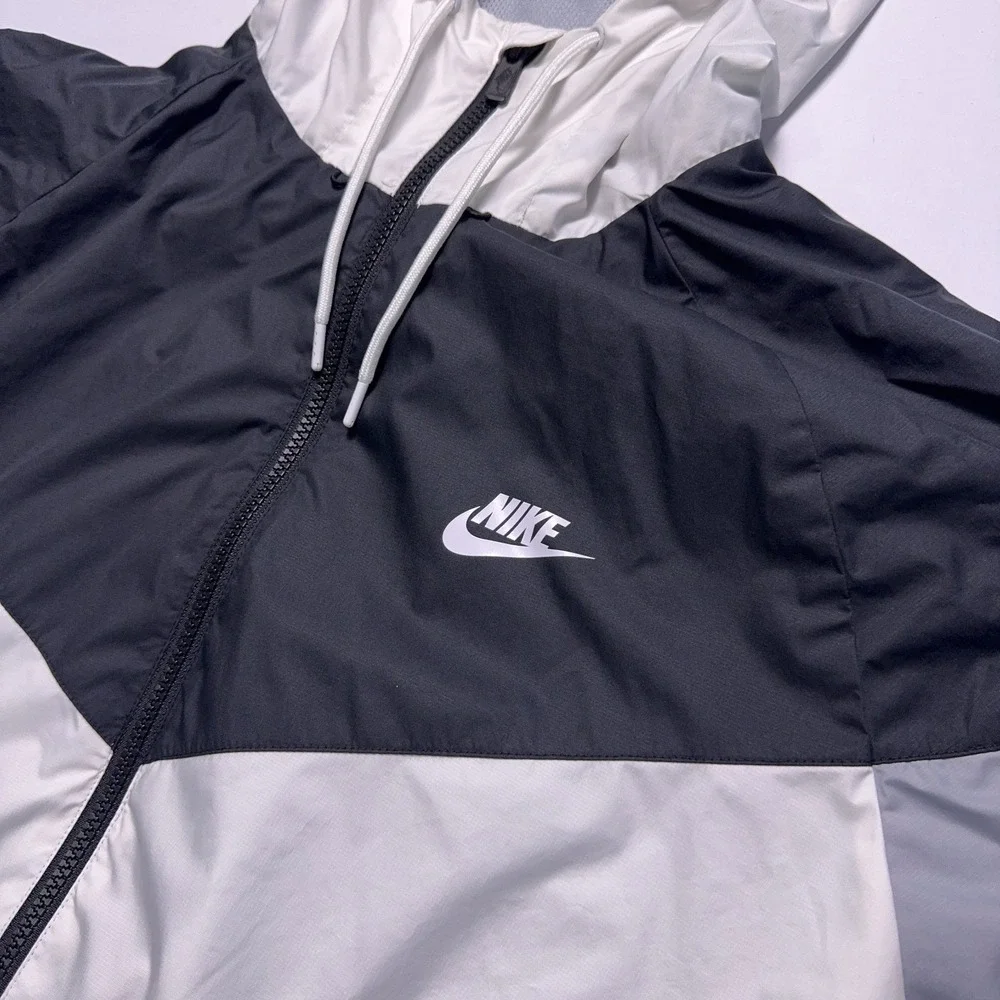 Nike Sportswear Windrunner Full-Zip Jacket Mens XL‎ White Lined Windbreaker